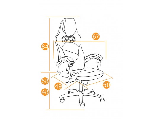 Кресло ARENA (кожзам/черный/черный карбон) в Кургане