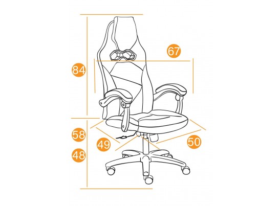 Кресло ARENA (флок/бордовый/черный) в Кургане