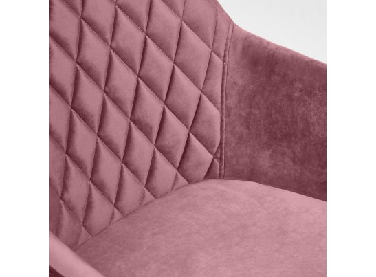 Кресло BREMO (mod. 708/ткань/металл/коралловый/черный) в Кургане