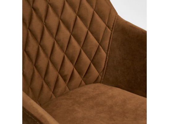 Кресло BREMO (mod. 708/ткань/металл/коричневый/черный) в Кургане