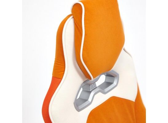 Кресло ARENA (флок/ткань/молочный/оранжевый) в Кургане