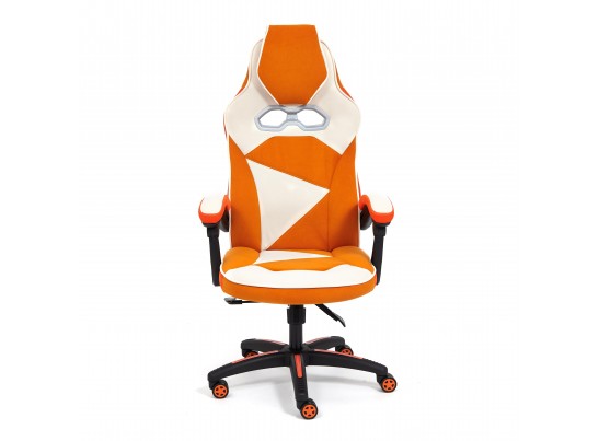 Кресло ARENA (флок/ткань/молочный/оранжевый) в Кургане
