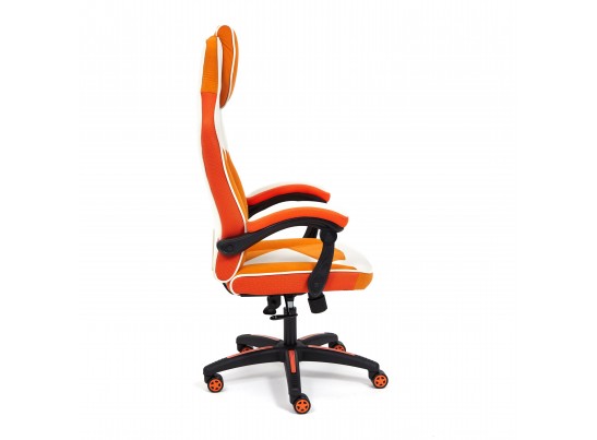 Кресло ARENA (флок/ткань/молочный/оранжевый) в Кургане