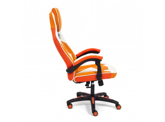 Кресло ARENA (флок/ткань/молочный/оранжевый) в Кургане