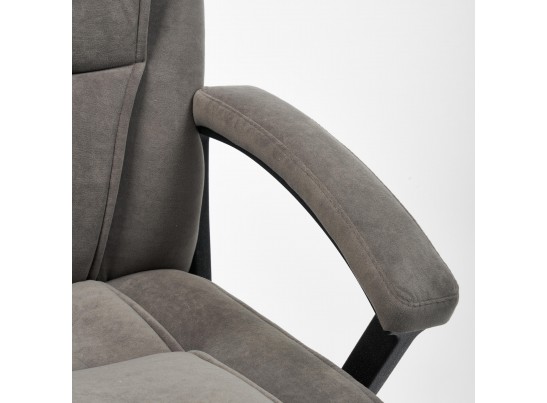 Кресло BERGAMO хром (флок/серый) в Кургане