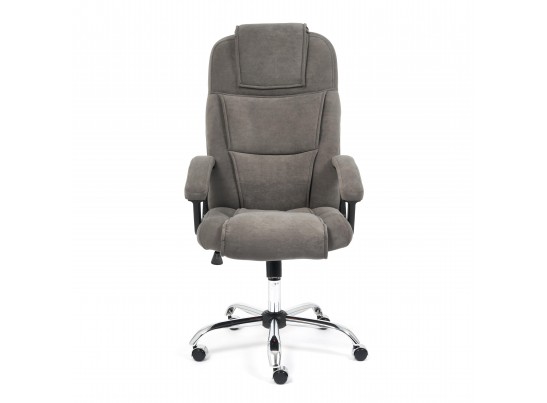 Кресло BERGAMO хром (флок/серый) в Кургане