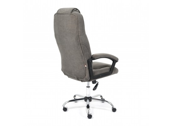 Кресло BERGAMO хром (флок/серый) в Кургане