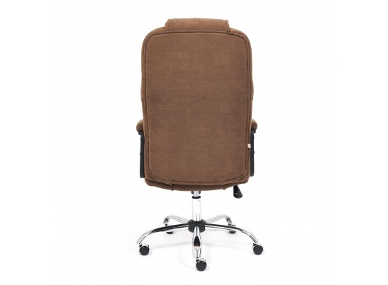 Кресло BERGAMO хром (флок/коричневый) в Кургане