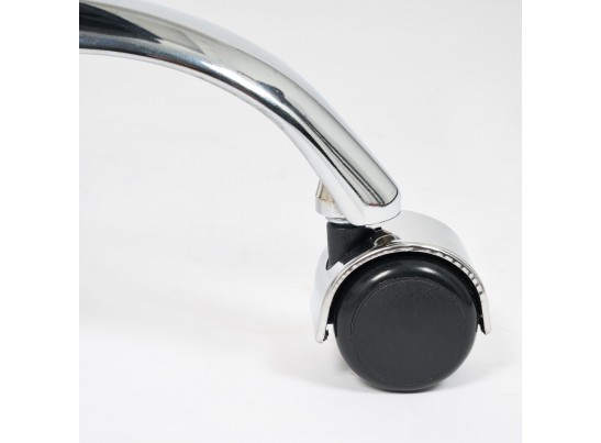 Кресло BERGAMO хром (флок/коричневый) в Кургане