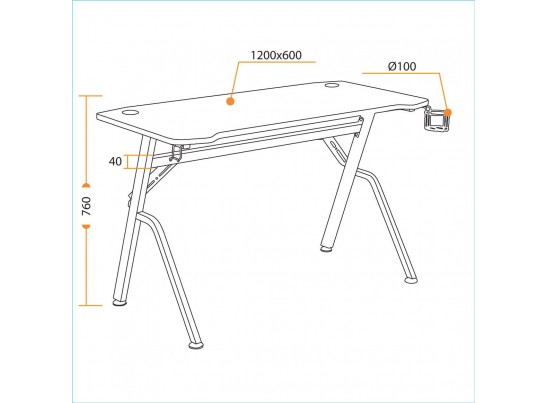Стол Cyber-02 neo (25mm)