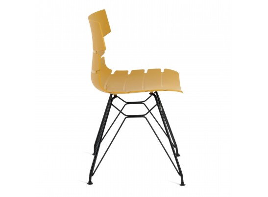 Стул HANSEN (mod. 622N) оранжевый/черный