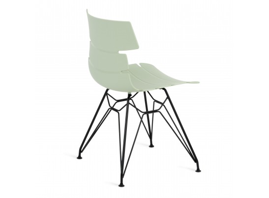 Стул HANSEN (mod. 622N) фисташковый/черный