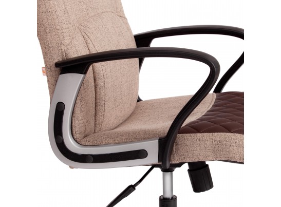Кресло ADVANCE (ткань/кожзам/светло-коричневый/коричневый) в Кургане