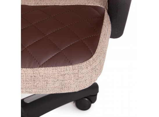 Кресло ADVANCE (ткань/кожзам/светло-коричневый/коричневый) в Кургане