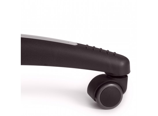 Кресло ADVANCE (флок/кожзам/серый/металлик) в Кургане