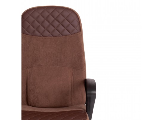Кресло ADVANCE (флок/кожзам/коричневый) в Кургане