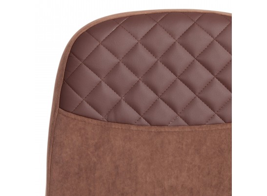 Кресло ADVANCE (флок/кожзам/коричневый) в Кургане