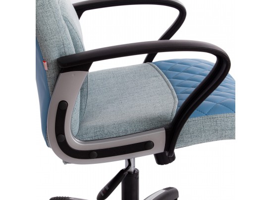 Кресло ADVANCE (ткань/кожзам/голубой) в Кургане