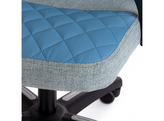 Кресло ADVANCE (ткань/кожзам/голубой) в Кургане