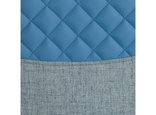 Кресло ADVANCE (ткань/кожзам/голубой) в Кургане