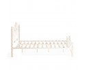 Кровать двуспальная CANZONA 160 Белый (butter white) Wood slat base