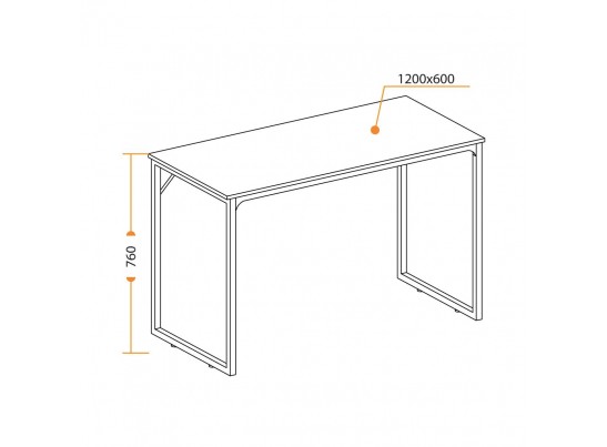 Cтол WD-08 (дуб/60*120*10) в Кургане