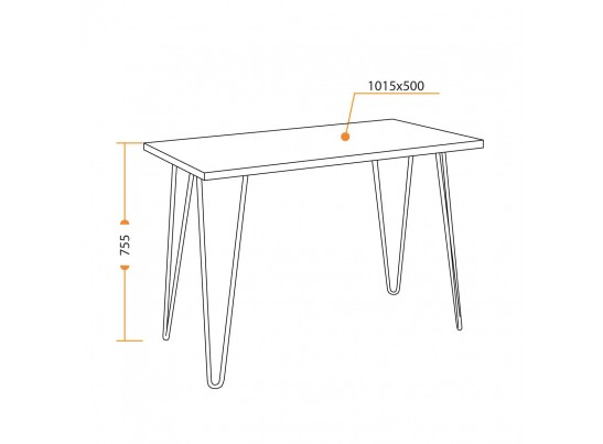 Cтол WD-06 (burnt/51*105*10) в Кургане