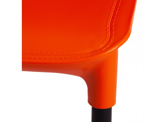 Стул GENIUS (mod 75) оранжевый/черные ножки