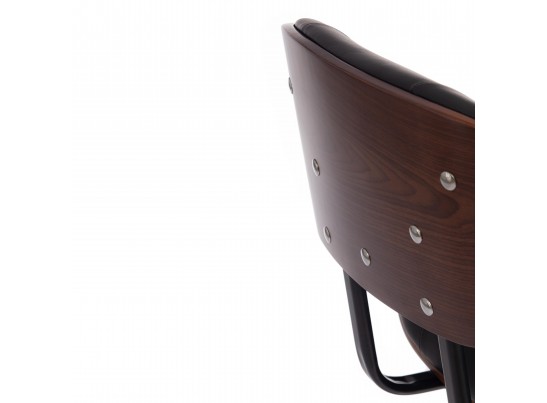 Барный стул DRAKAR (mod.4050/черный/орех) в Кургане