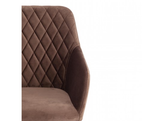 Кресло BREMO (mod. 708/ткань/металл/коричневый) в Кургане