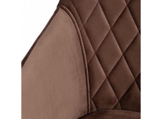 Кресло BREMO (mod. 708/ткань/металл/коричневый) в Кургане