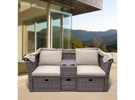 Комплект плетеной мебели AFM-330B Brown в Кургане