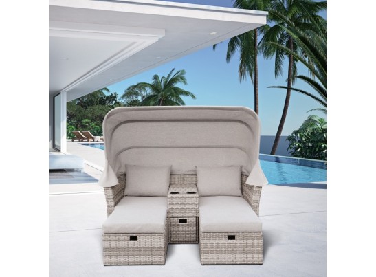 Комплект плетеной мебели AFM-330G Grey в Кургане