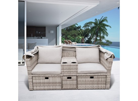 Комплект плетеной мебели AFM-330G Grey в Кургане