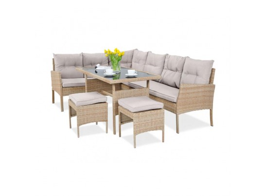 Комплект плетеной мебели AFM-107B Beige (3 кор.) в Кургане