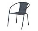 Комплект мебели Асоль LRC03/LRT04-70x70 Black (4+1) в Кургане