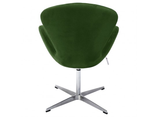 Кресло SWAN CHAIR зеленый, искусственная замша в Кургане