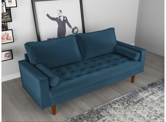 Диван Scott трехместный синий в Кургане