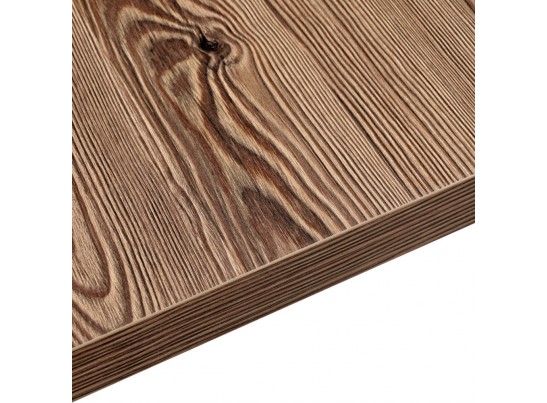 Стол Dublin раскладной 110-140х70х77 лиственница горная с чёрными ножками в Кургане