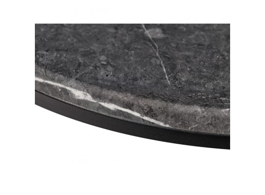 Набор кофейных столиков Tango серый мрамор с чёрными ножками, 2шт в Кургане