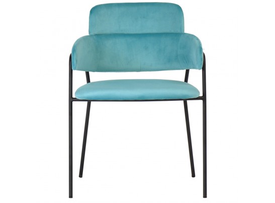 Стул Napoli светло-бирюзовый с чёрными ножками в Кургане