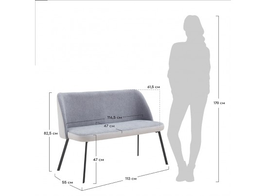 Диван-скамья Praga латте в Кургане