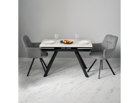 Стул Grant серый шенил на поворотном механизме в Кургане