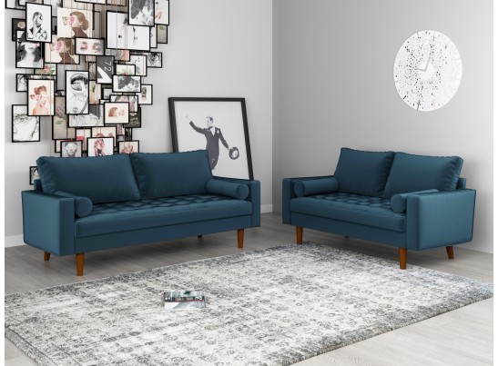 Диван Scott трехместный синий в Кургане