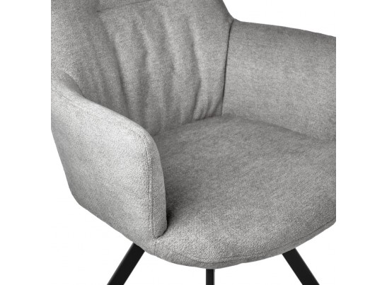 Стул Grant серый шенил на поворотном механизме в Кургане