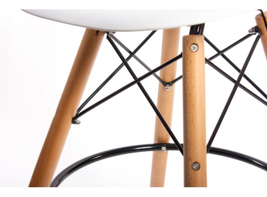 Стул барный Eames белый в Кургане