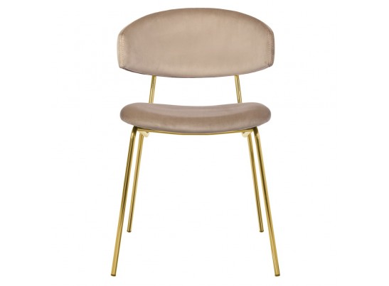 Стул Elle латте с золотыми ножками в Кургане