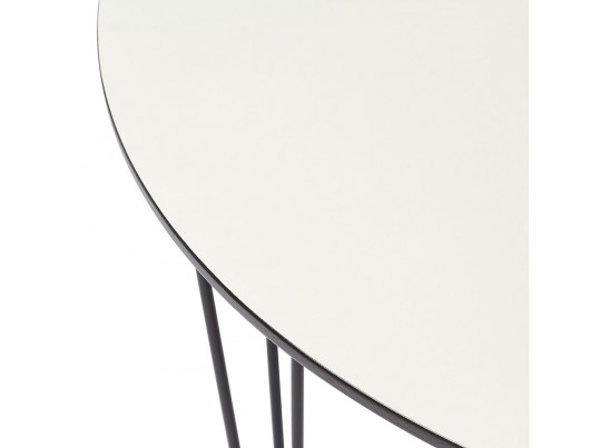 Стол Solution белый с чёрным, 100см в Кургане