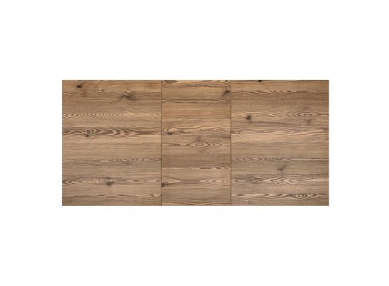 Стол Dublin раскладной 110-140х70х77 лиственница горная с чёрными ножками в Кургане