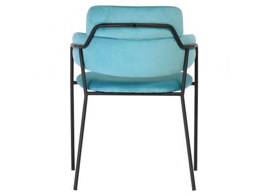 Стул Napoli светло-бирюзовый с чёрными ножками в Кургане